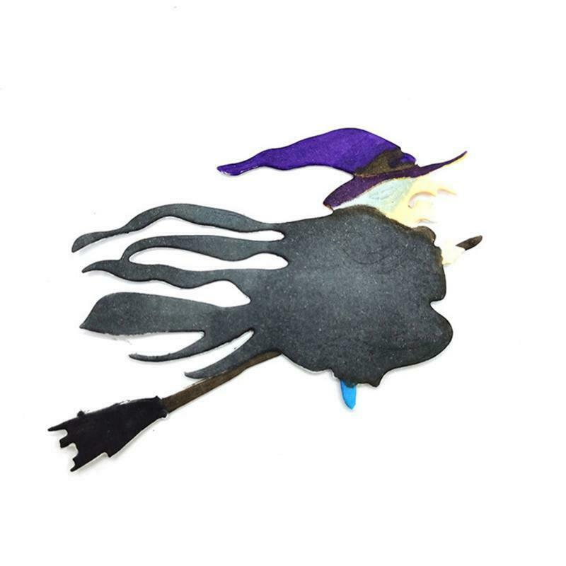 Halloween Witch Broom Metal Cutting Dies Stencil Scrapbooking DIY Album Stamp
