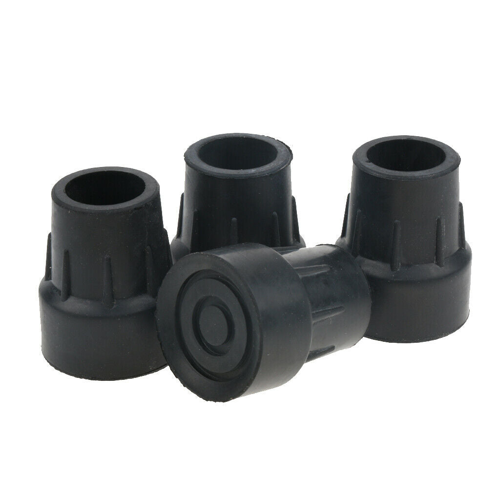 4pcs 25mm Rubber Trekking Pole   Walking Stick Ferrule Non-slip Foot Cover