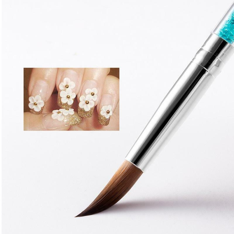 Acrylic Nail Brushes Set Drawing Pen Builder UV Gel Powder Manicure Salon Tool