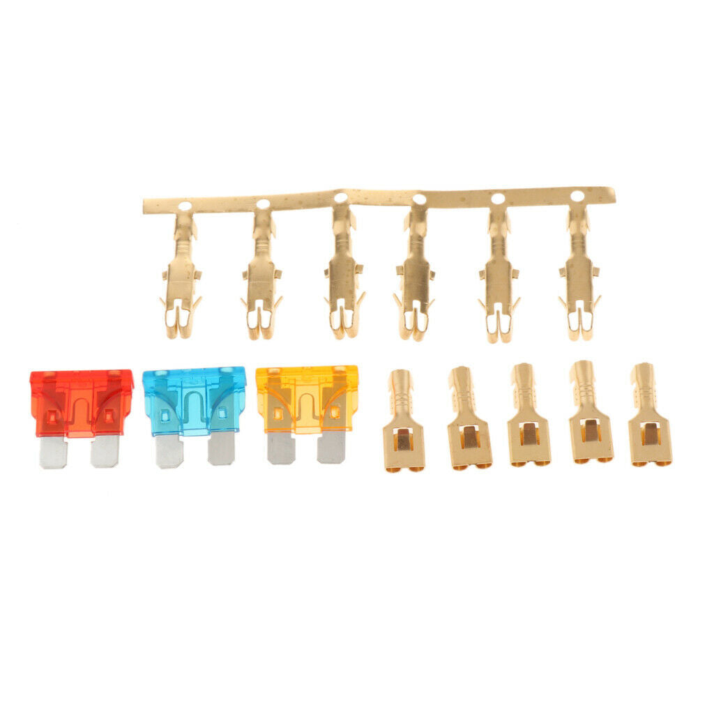 4-Slot Relay Box 1 Relays 3 Blade Fuses Easy Installation - Fuse Relay Box