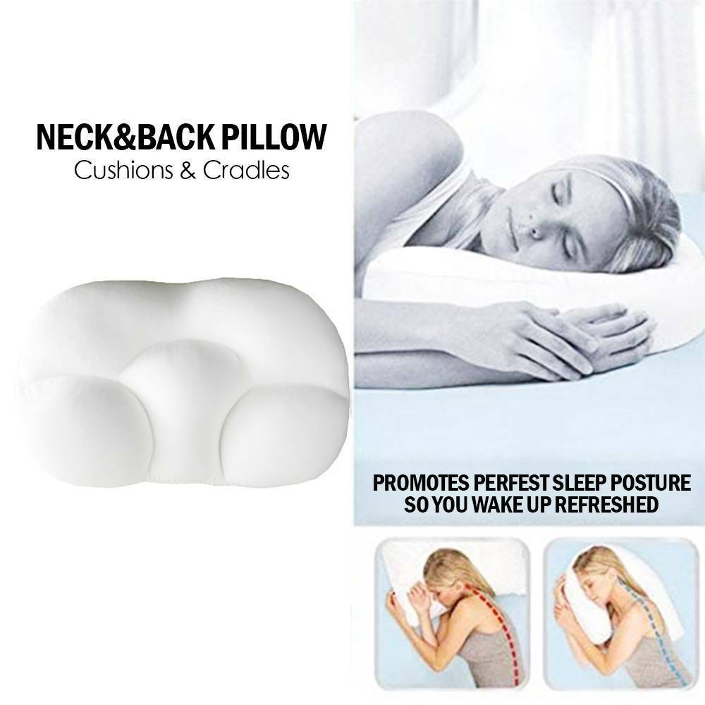 Memory Foam Pillow Neck Ergonomic Head Rest Travel Sleep Full Support L/P