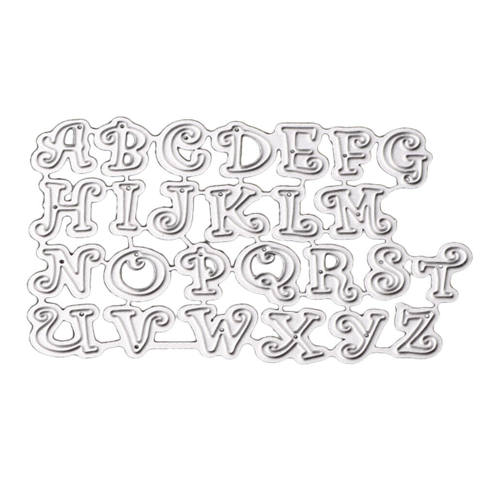 Alphabet Metal Cutting Dies Stencil Scrapbooking Paper Card Embossing Craft