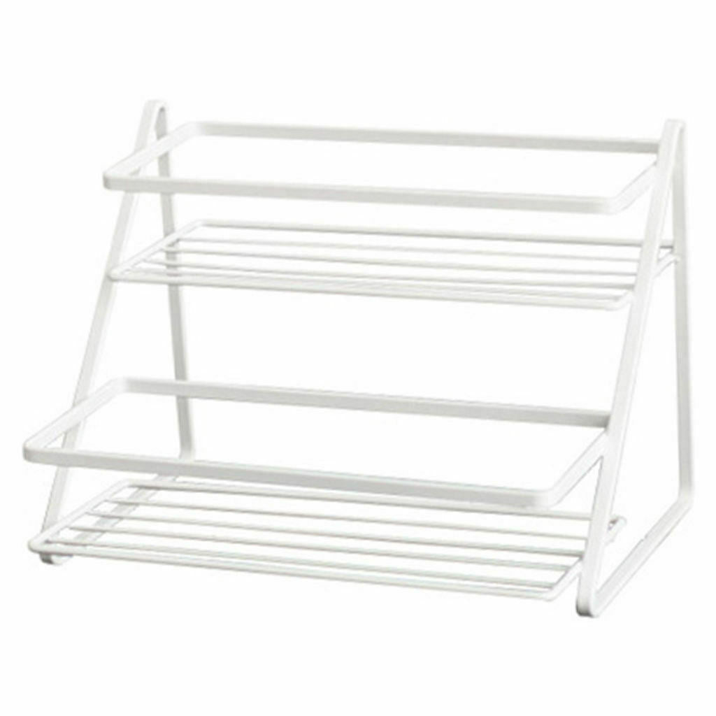 2-Tier Spice Rack Organizer Corner Rack Accessories Storage Rack for Office