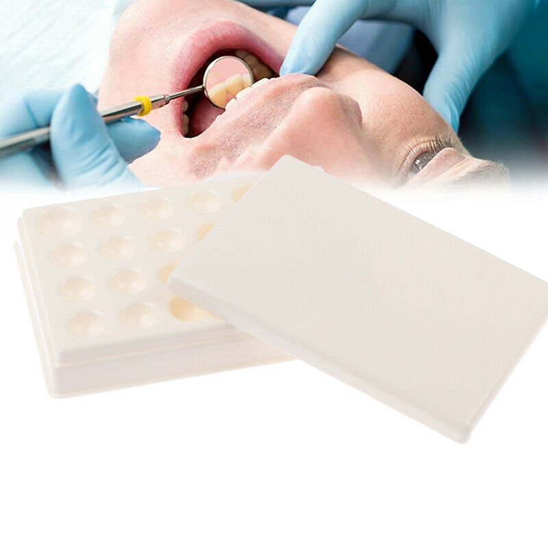 Dental Lab 24slots Plastic Palette Watering Plate Mixing Plate Stain Mixing Tool