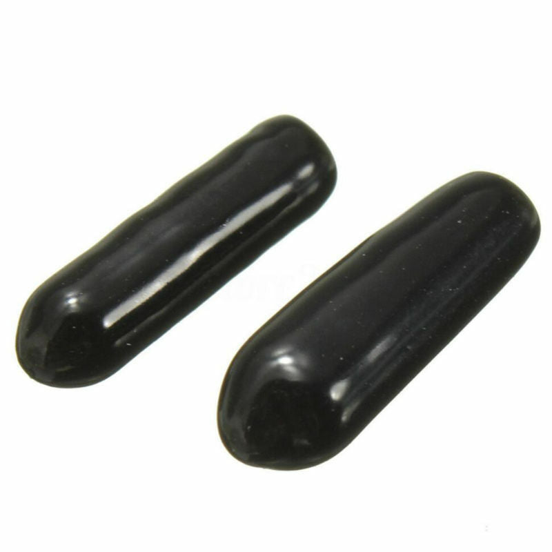 100pcs 3mm Black Rubber Aerial Antenna Caps RC Accessories End Plug Tube Cover