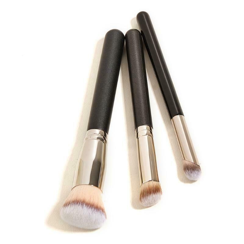 3Pcs Professional Makeup Brush Set for Powder Foundation Concealer Bronzer