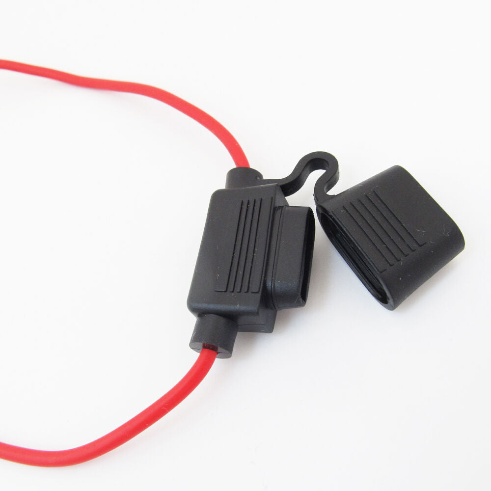 1set 16AWG Waterproof Blade Fuse Holder for Car/Boat/Truck Black Medium In Line