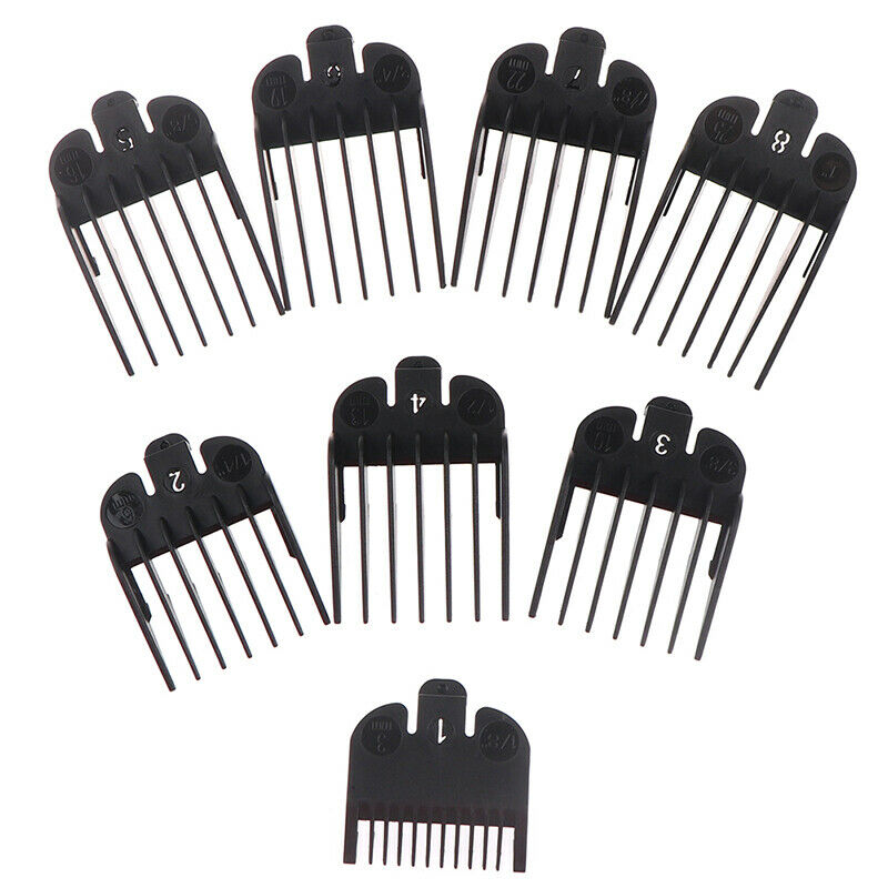 8pcs Barber Styling Comb Sets Clipper Hair Limit Comb Trimmer Attachment .l8