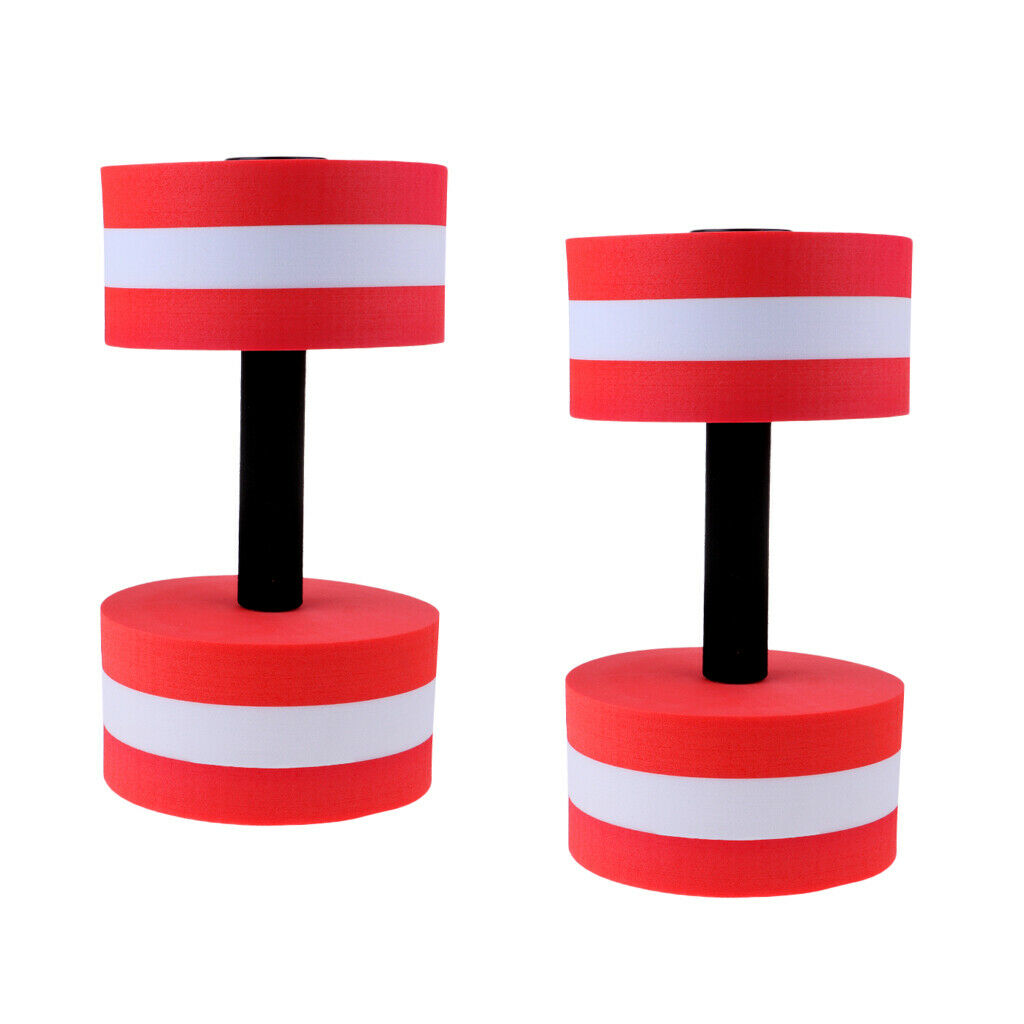 Set of 2 EVA Water Aerobics Dumbbell Barbell Girls Equipment Accessories