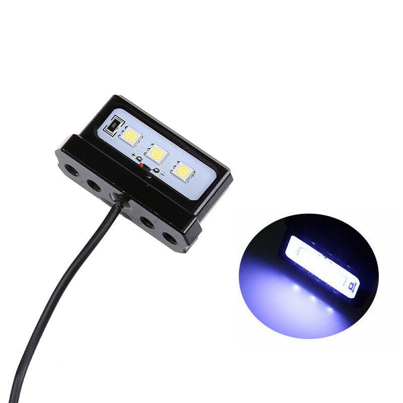 1PCS Motorcycle Bikes Modified CNC Aluminum Alloy Mini LED License Plate Light