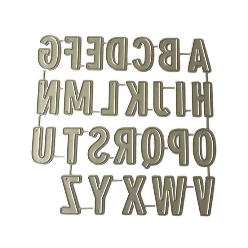Alphabet Metal Cutting Dies Stencil DIY Scrapbooking Embossing Paper Card Decor