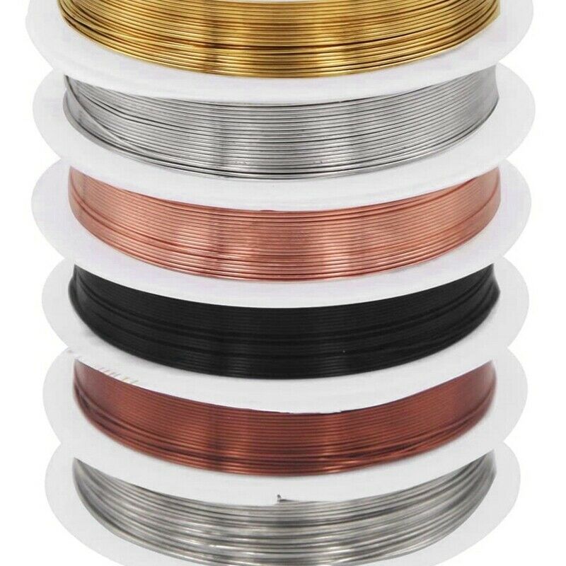 6 Pack Jewelry Copper Craft Wire Jewelry Beading Wire for Bracelet NecklacesV9C3