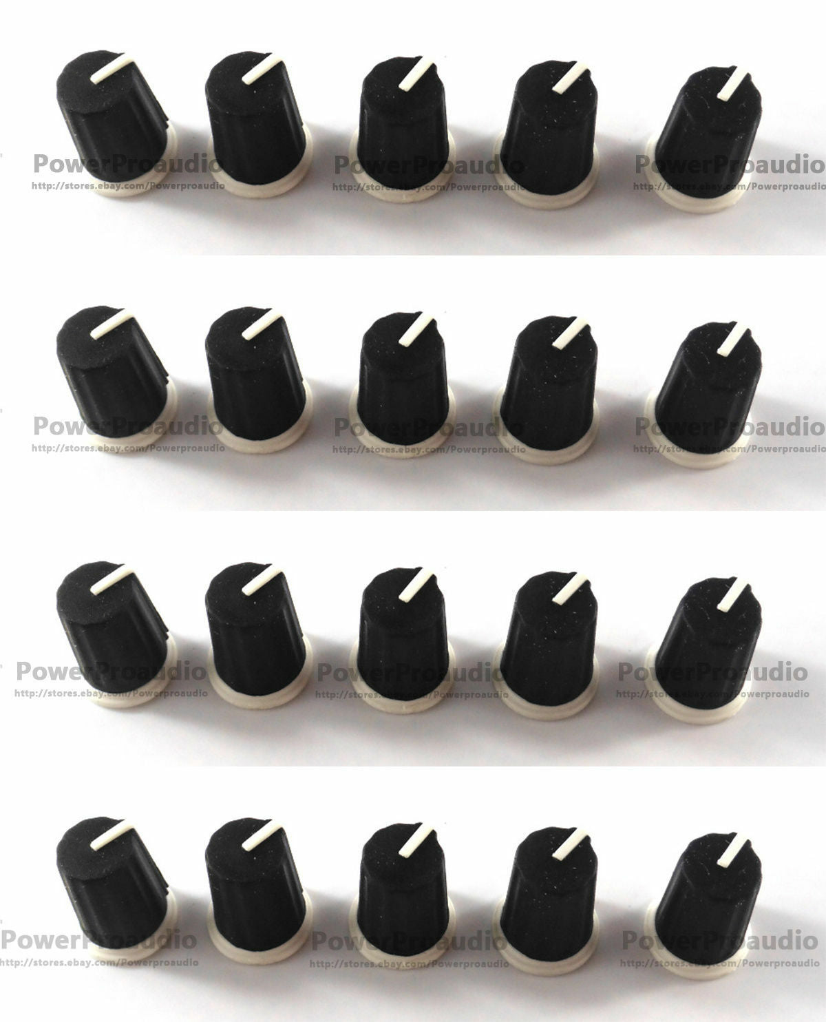 20 X Black EQ Rotary Knob DAA1176 DAA1305 BLACK For Pioneer DJM800 900 2000 NXS