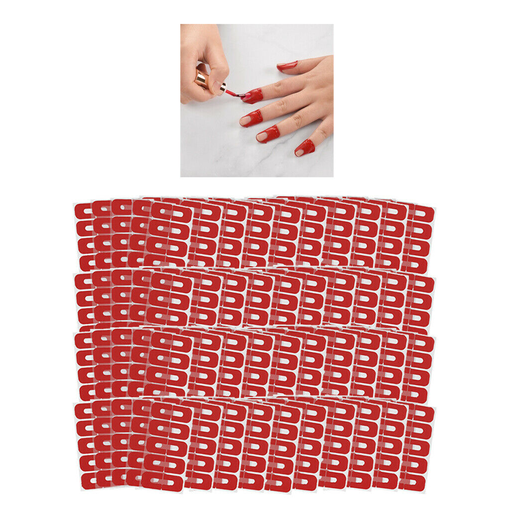 200x Peel Off Tape Nail Art Spill Proof Skin Barrier Polish Protector Cover