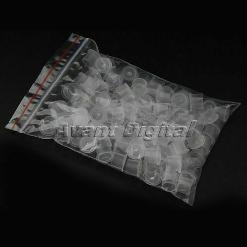 Medium Size 1000Pcs 11mm Ink Caps White Plastic Tattoo Ink Cups Supply New