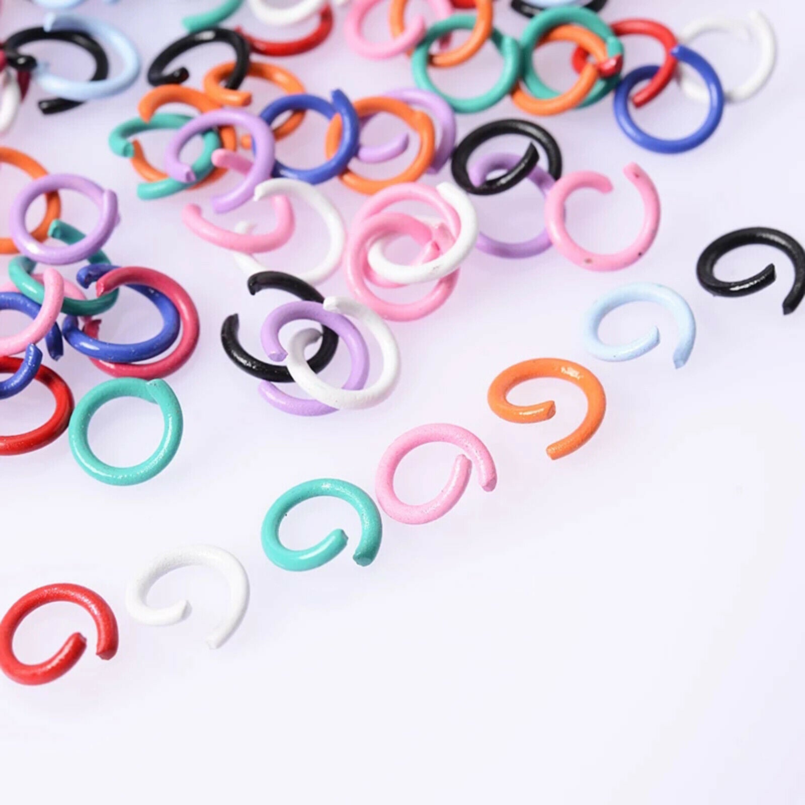 Jump Rings for Jewelry Making, 300 Pcs Mix Color Open Jump Ring, Small Jump