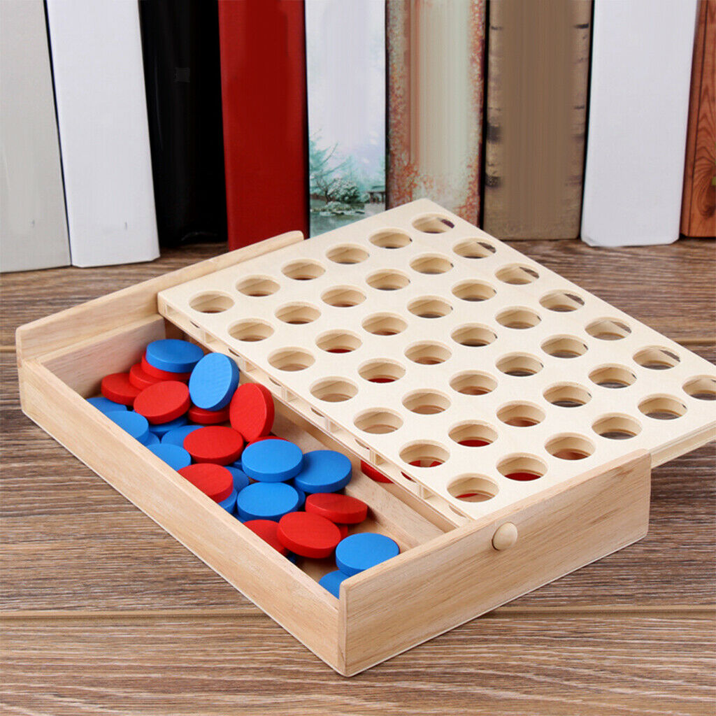 Foldable Line up 4 Game Chess Match Kids Puzzle Development Educational Toys