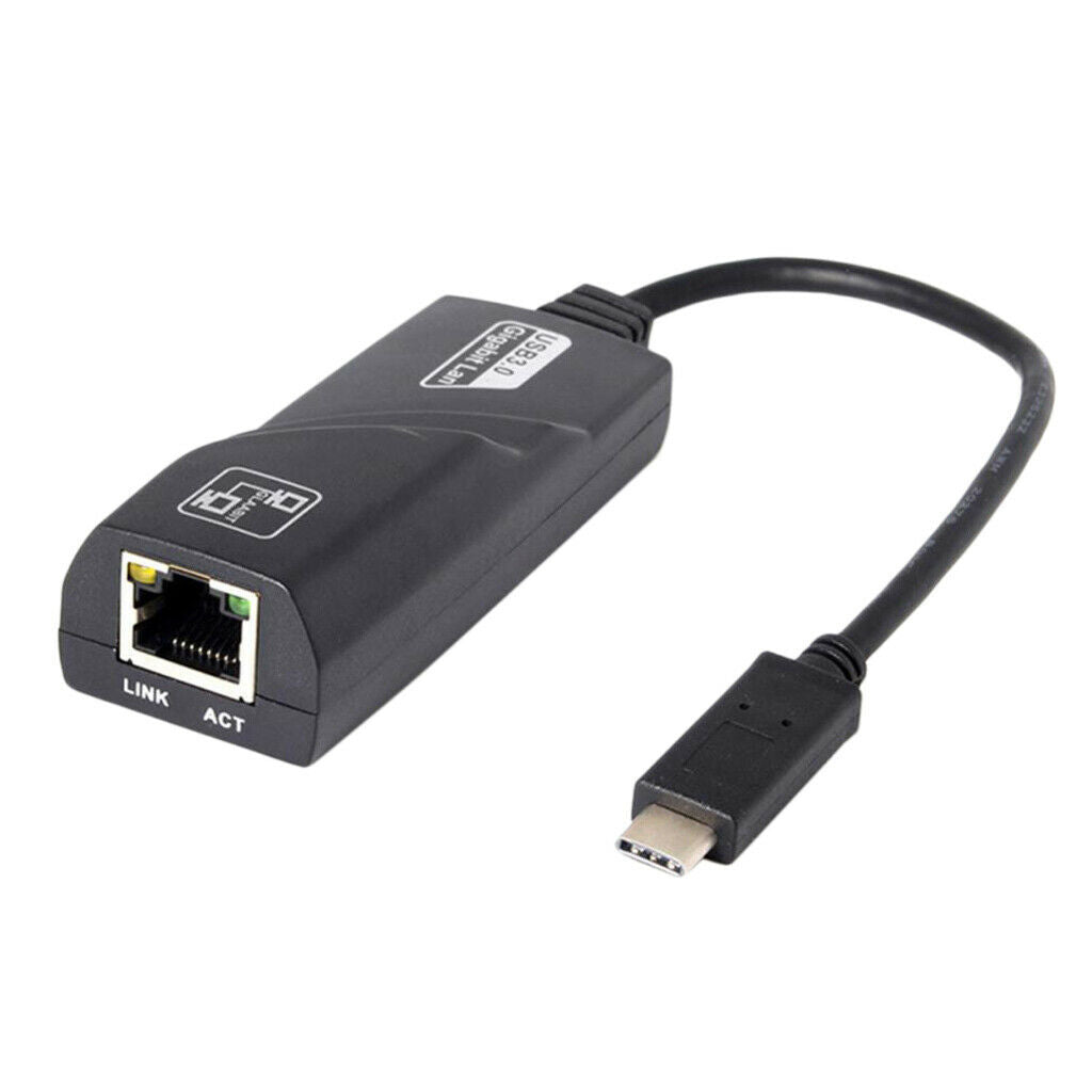Type C to  Gigabit Ethernet LAN Adapter New for Laptops and netbooks