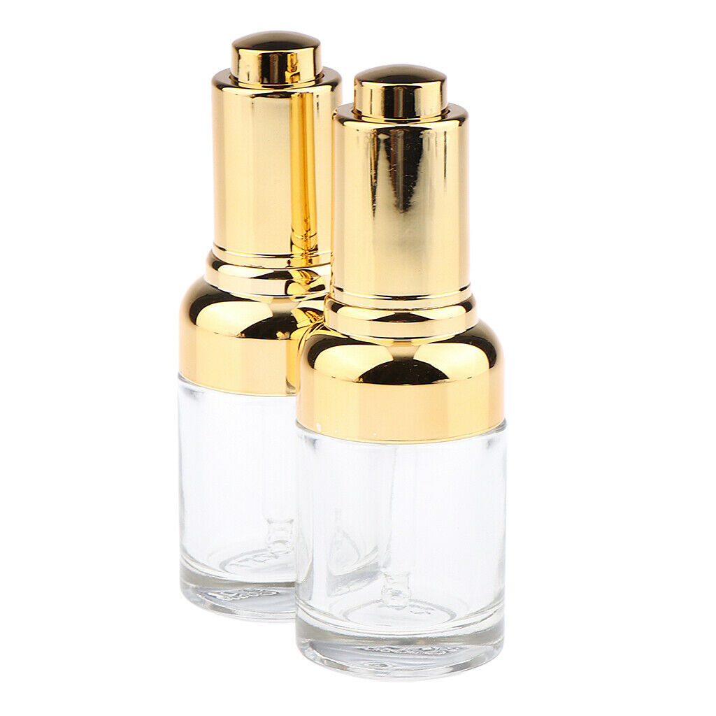 4x Empty Dropper Bottles Essential Oils Dispenser Perfume Pipette Vial 30ml