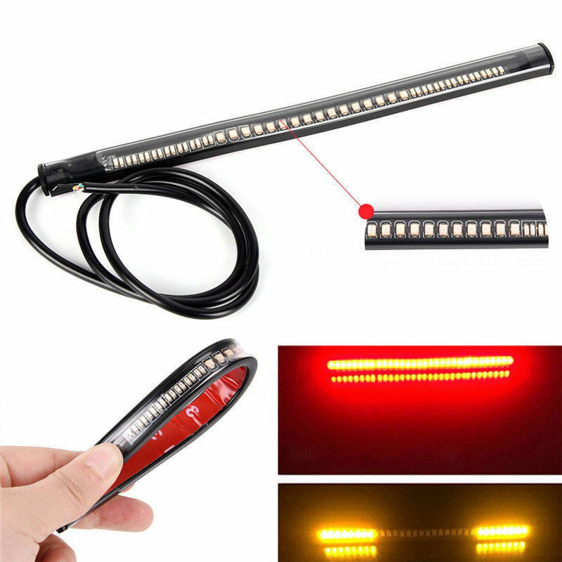 Red Motorcycle LED Scrambler Brake Tail Light Turn Signal For Bobber Cafe Racer*