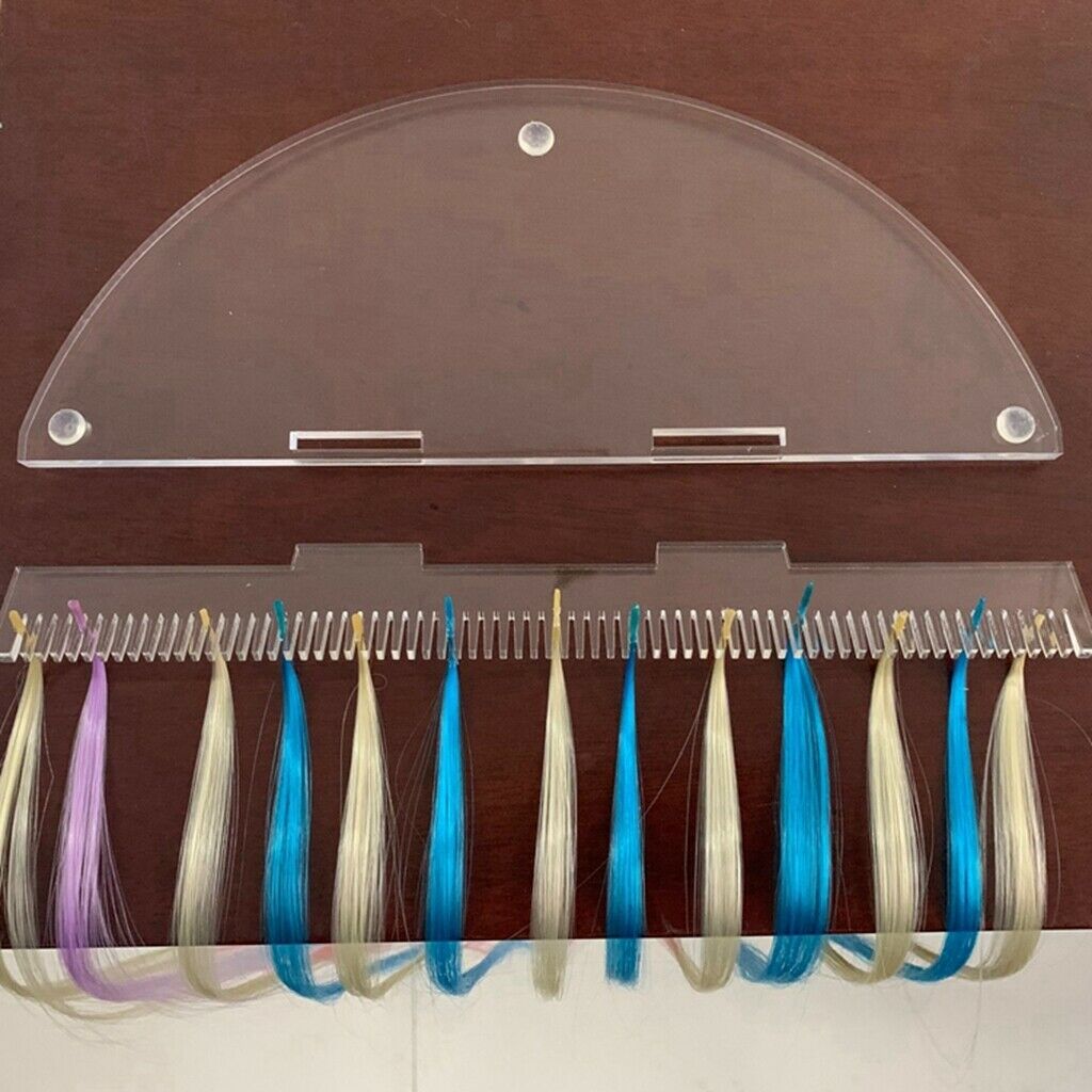 Durable Clear Salon SPA Hair Extensions Storage Holder Plate Rack Stand for