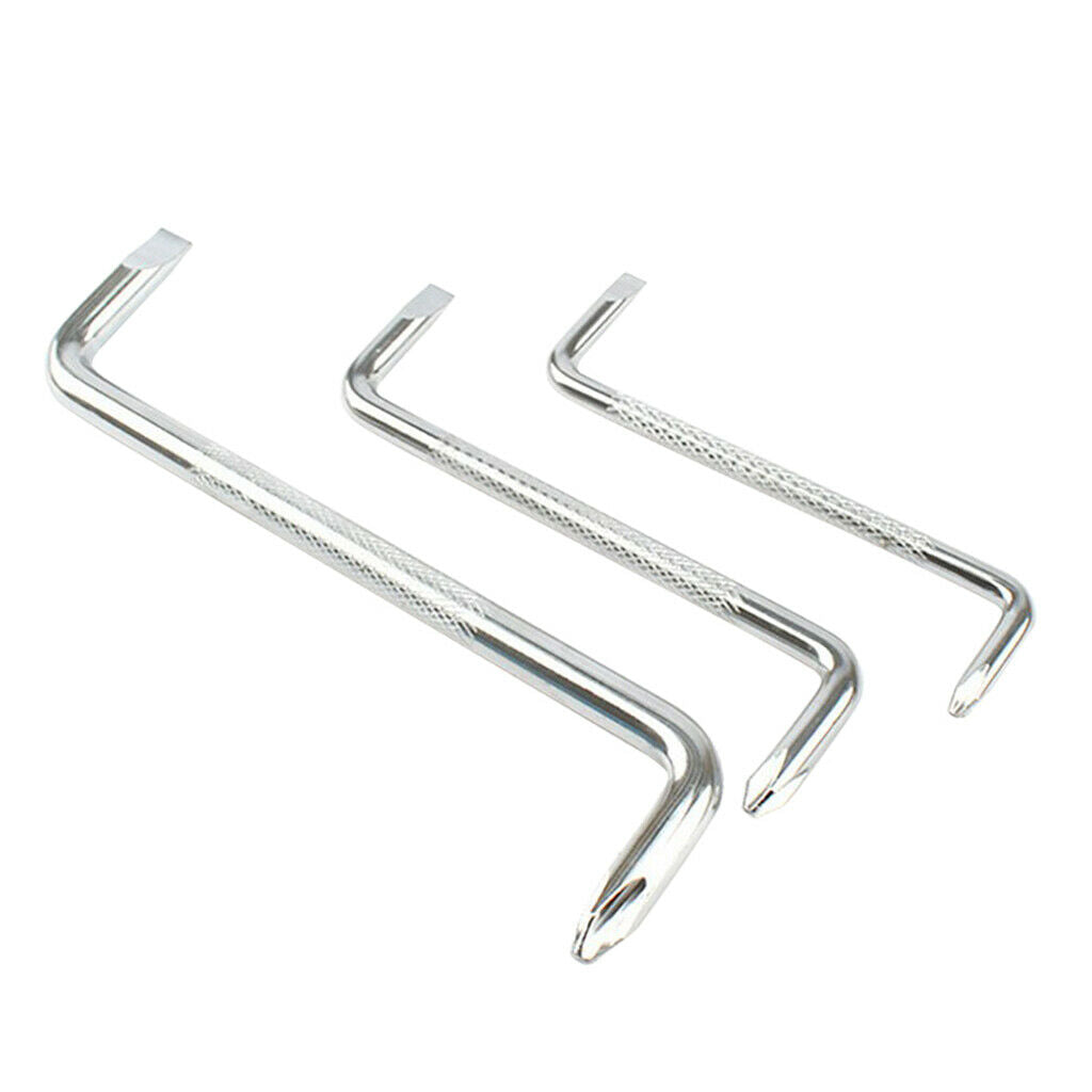 3pcs Steel Double Headed Z-type Short Shank Offset Screwdriver Repair Tools