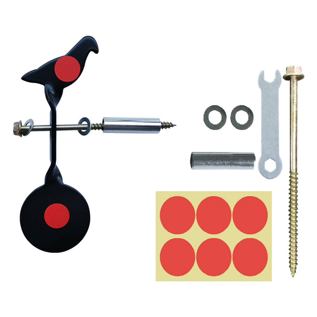 Solid Resetting Target Durable Bird Shape Shooting Target Garden Spinner Target