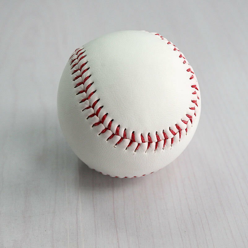 9" Soft Leather Sport Practice & Trainning Base Ball BaseBall Softball New H4DF