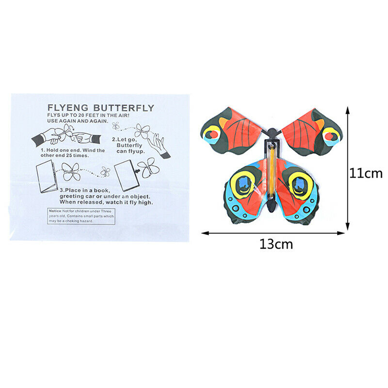 5Pcs Magic Flying Out Butterfly Surprise Magic Props Mystical Trick Toys Lt