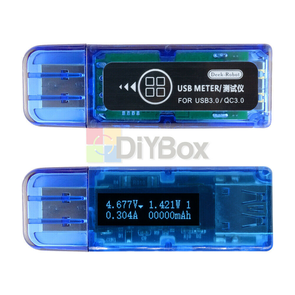 USB 3.0 OLED Tester DC 3.7-22V Charger Voltage Current Battery Capacity Detector
