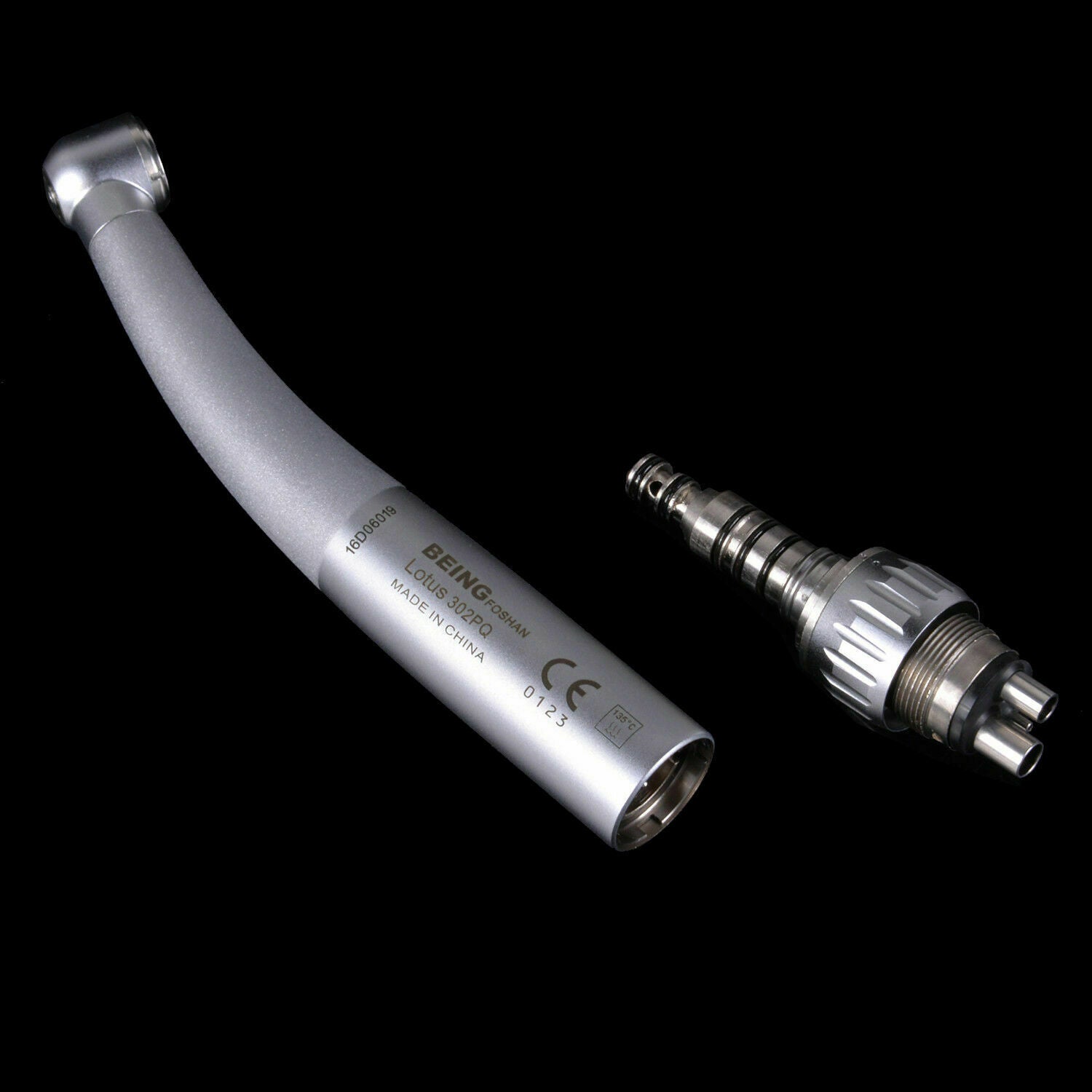5 X Dental High Speed Handpiece Push Button Triple Water Spray & Quick Coupling
