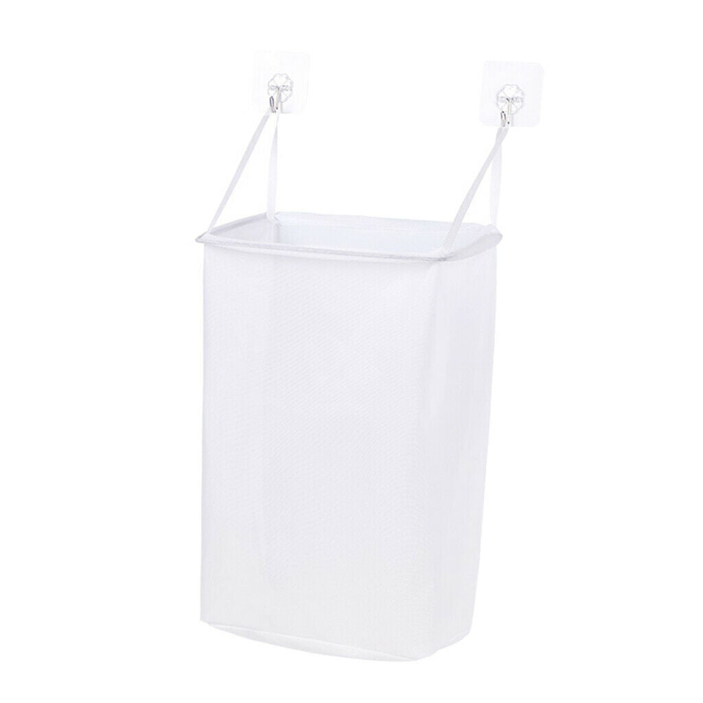 Portable Wall Hanging Laundry Basket Storage Bucket Dust Basket Save Space