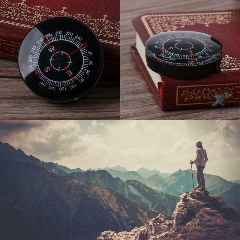 New Portable Mini Oiling Survival Button Compass Hiking Camping Practical Guider