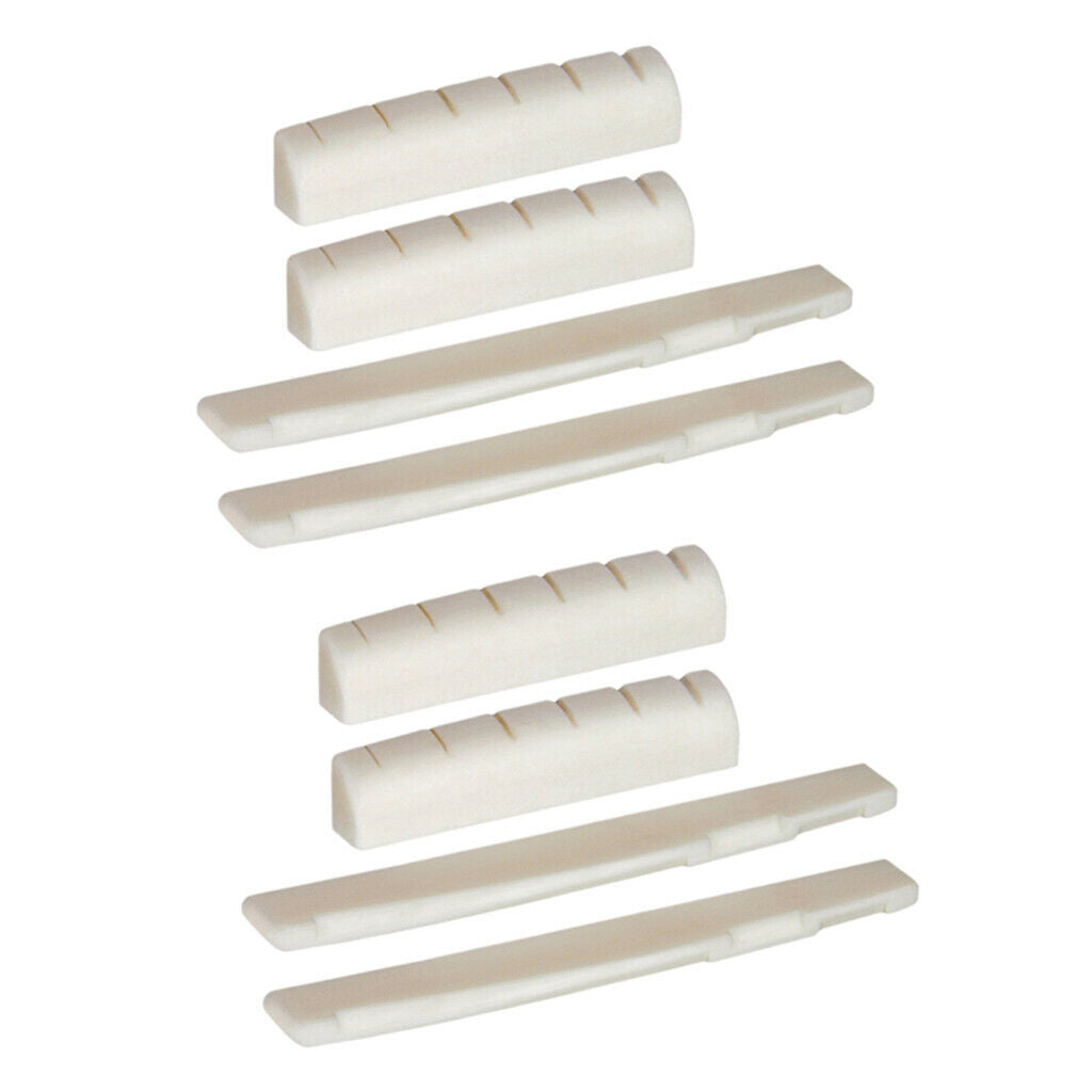 4 Sets 6-String Acoustic Guitar Saddles Nuts For Guitar Lovers Musical Gift
