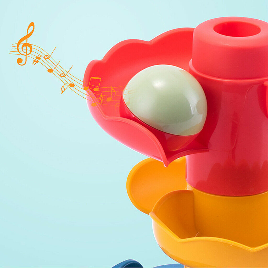 Plastic 6-tier Baby Educational Toys Tower Rolling Ball for Kids Toddler