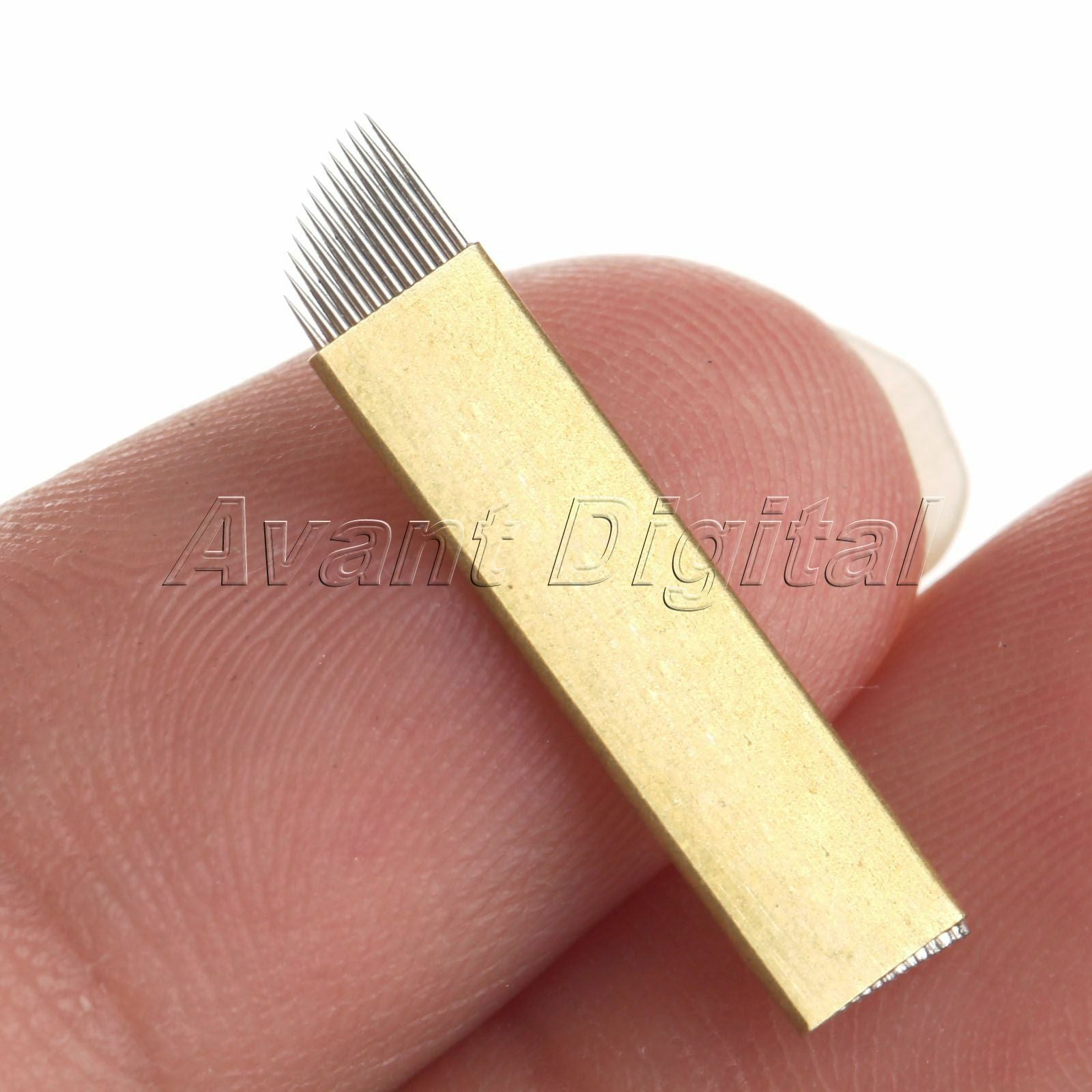 Eyebrow Tattoo Manual Microblading Pen Beauty Tools + 5Pcs 14pin Blade Needle