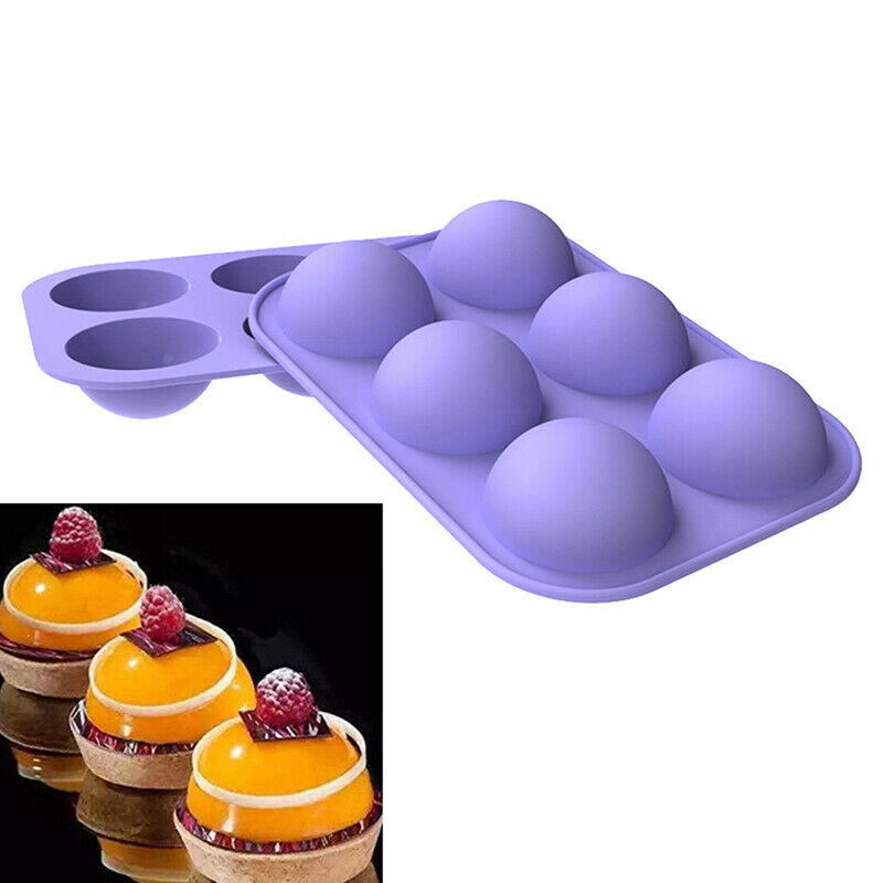 Ball Sphere Mold For Cake Pastry Chocolate Candy Fondant Bakeware Dessert.l8