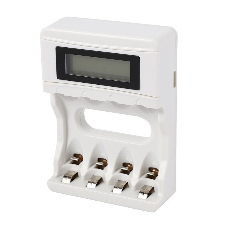 4 Slots Lcd Screen Usb Battery Charger For Rechargeable Aa/Aaa/Ni-Cd/Ni-Mh T2U1
