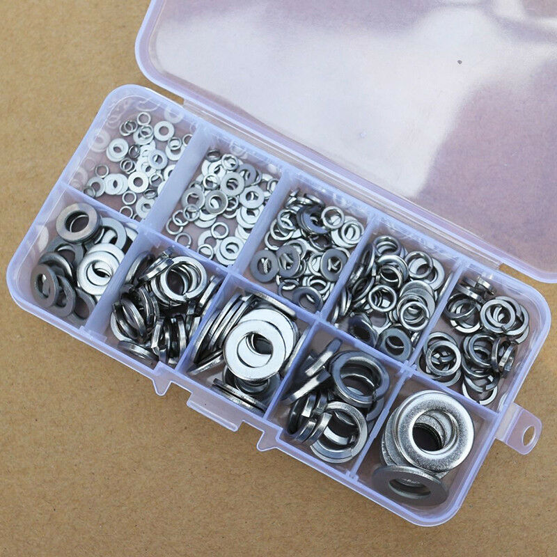 260Pcs Stainless Steel Washer Spring Pad Assortment Set M2.5-M10