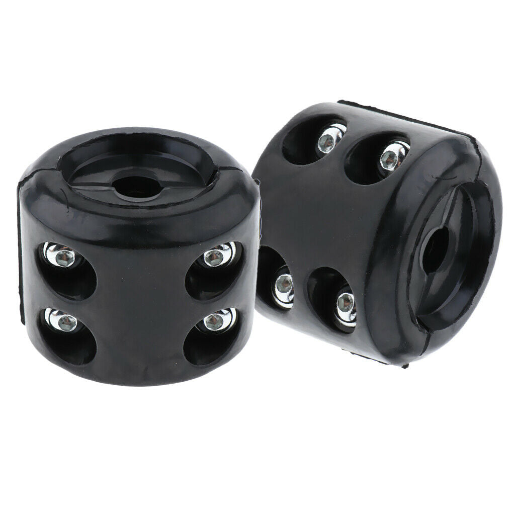 2x Winch Cable Stopper Rubber Rope Line Stop Hook Saver with Wrench for ATV UTV