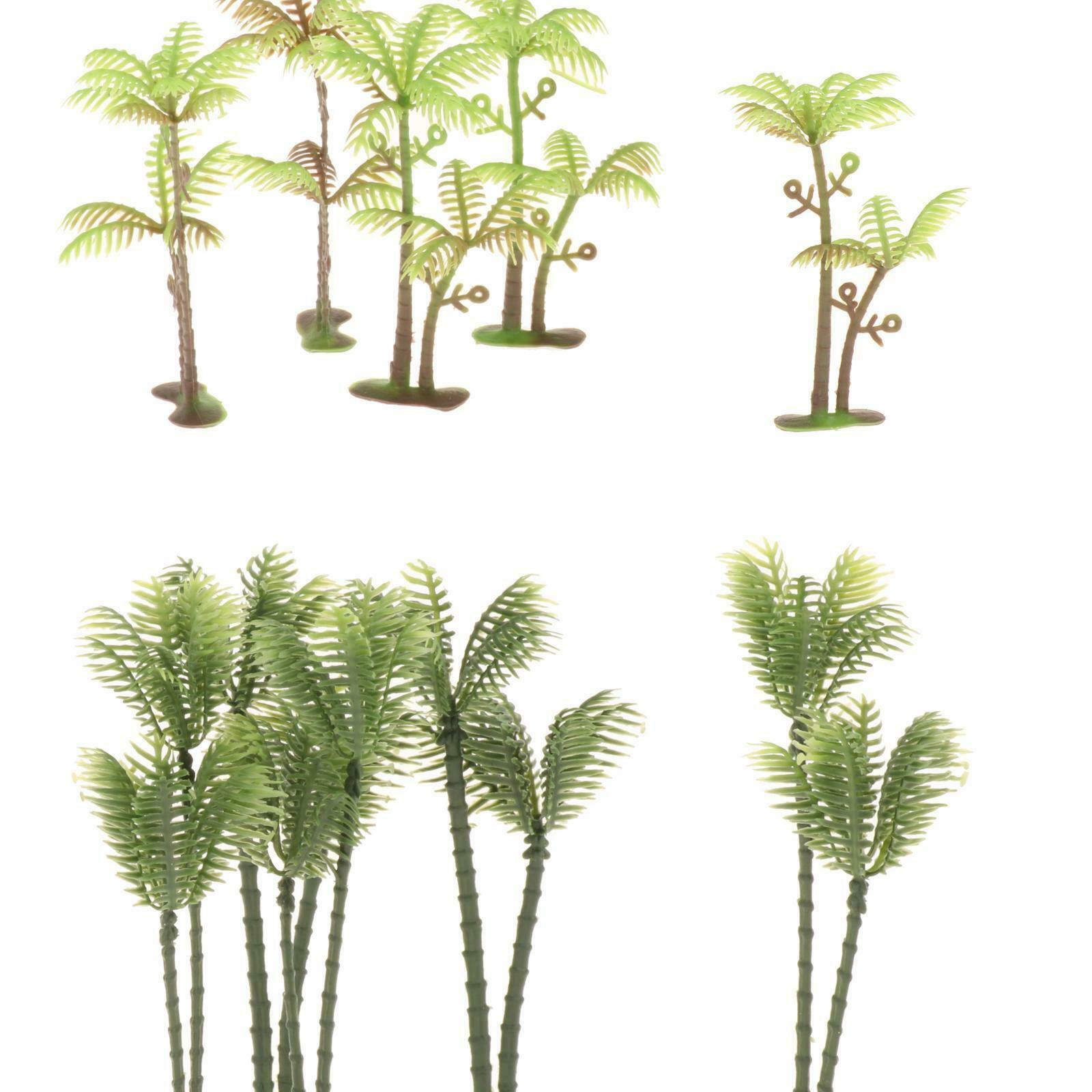 DIY Coconut Trees Railway Train Street 1/75 1/150 Scenery Trees OO N Gauge
