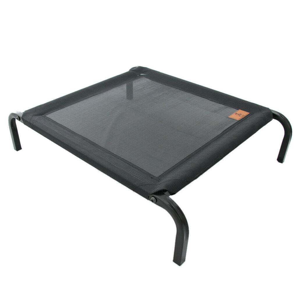 Raised Pet Waterproof Bed For Dogs Beach Camping Hammock In / Outdoor Crib Black