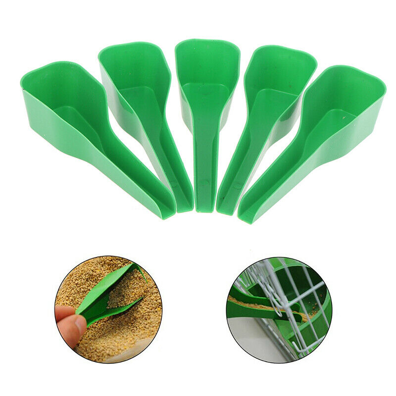 5Pcs Bird Spoon Add More Food Feeding Tableware Utensil Grain Tools Poult.l8