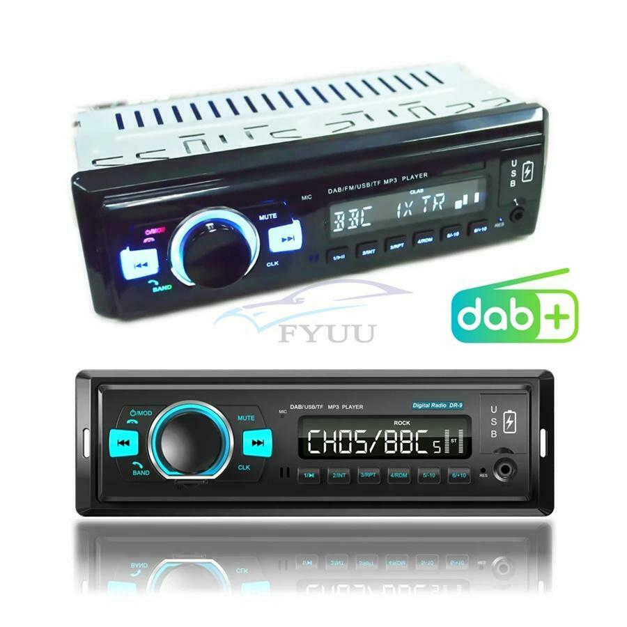 182*53*80mm  U-disk TF Card DAB+FM Bluetooth Car Radio Stereo Audio MP3 Player