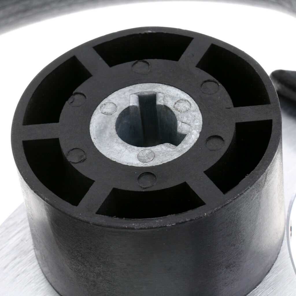 Yacht Boat Steering Wheel with Black Foam Grip Cover - Aluminum Alloy, 3 Spoke -