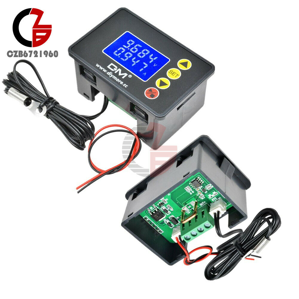 1.37" Inch LCD 0-100V 10A 1000W Voltmeter Ammeter Wattmeter Temperature Tester