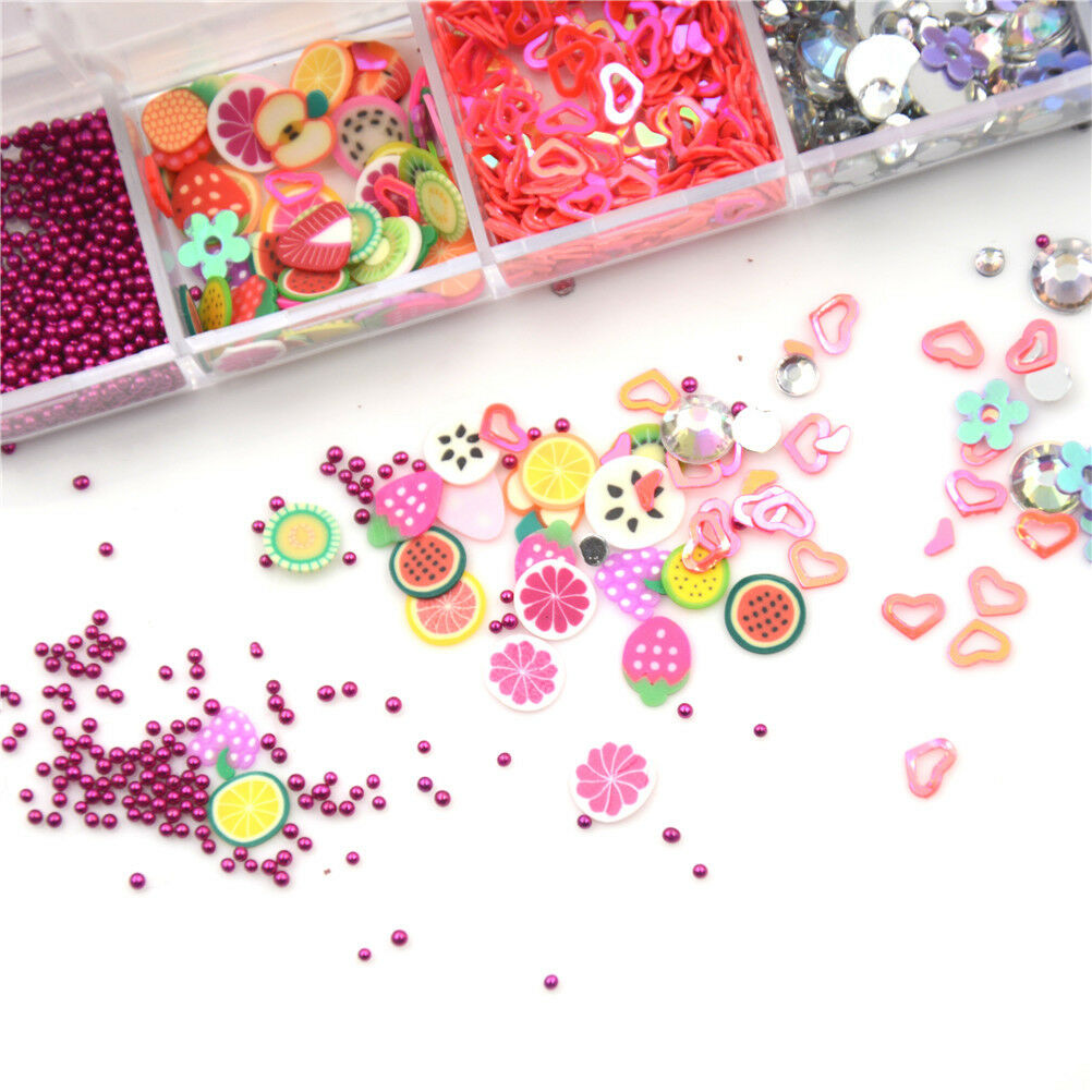 Add 12 kinds fruit pattern of slime DIY Slime Education CraftMudAntistress.l8
