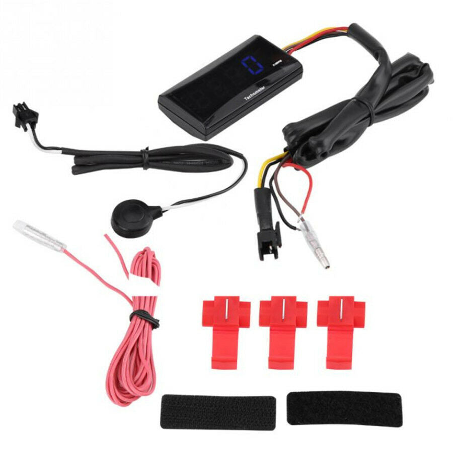 Digital Square LCD Display Engine Tach Hour Meter Tachometer for Racing Motorcyc