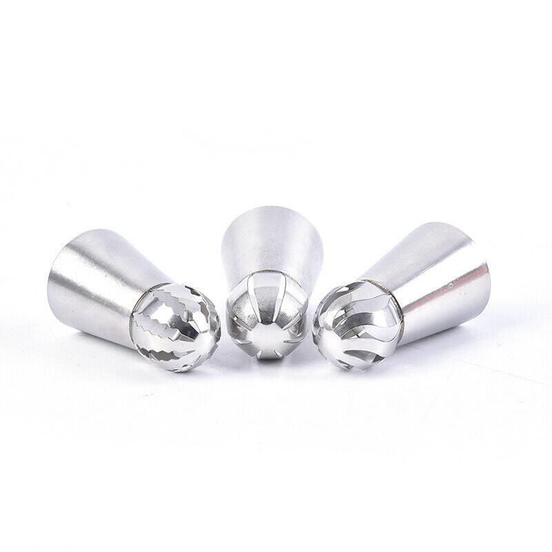 Hot Spherical Ball Stainless Steel Flower Cake Nozzles Icing Piping Decor.l8