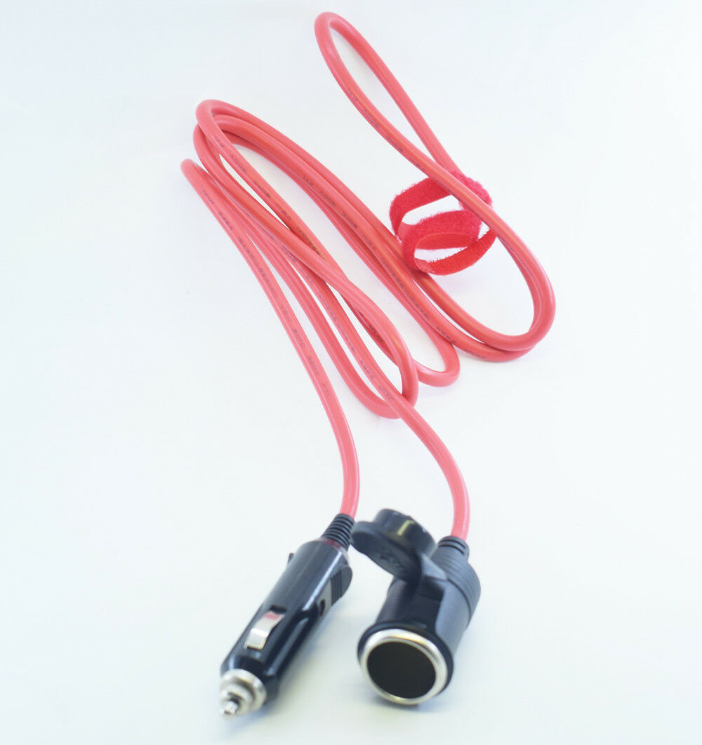 1pc Red 1.8M 18AWG 12V Car Cigarette Lighter Male to Female Extension Cable